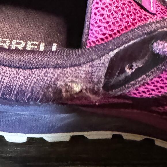 Merrell Womens Antora 2 Trail Running Shoe Fuchsia J067284 - Picture 3 of 7